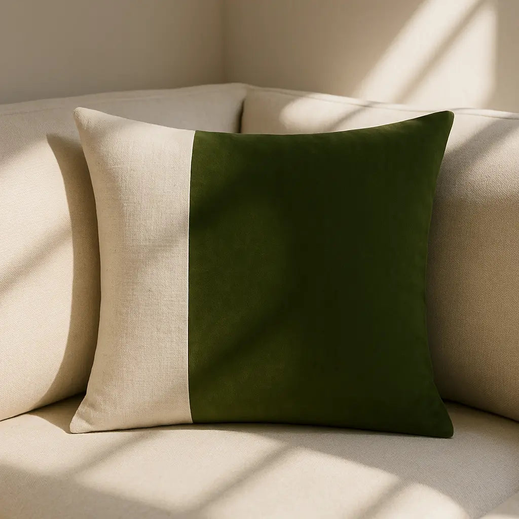 Morden Cushion Cover / Filled Cushion 20" x 20" (50cm x 50cm) - Olive