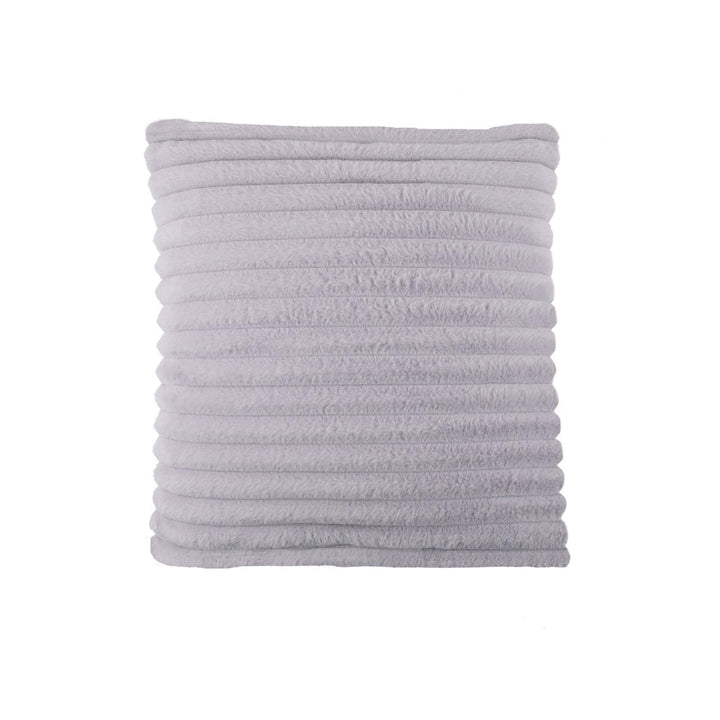 Morritz Ribbed Grey Cushion Cover - Ideal