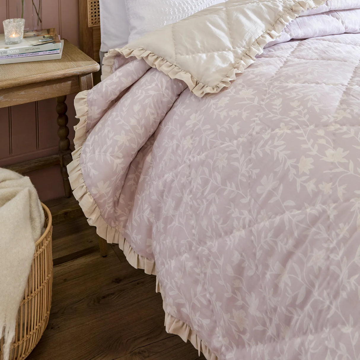 Nature Amelia Quilted Bedspread Blush - image 3