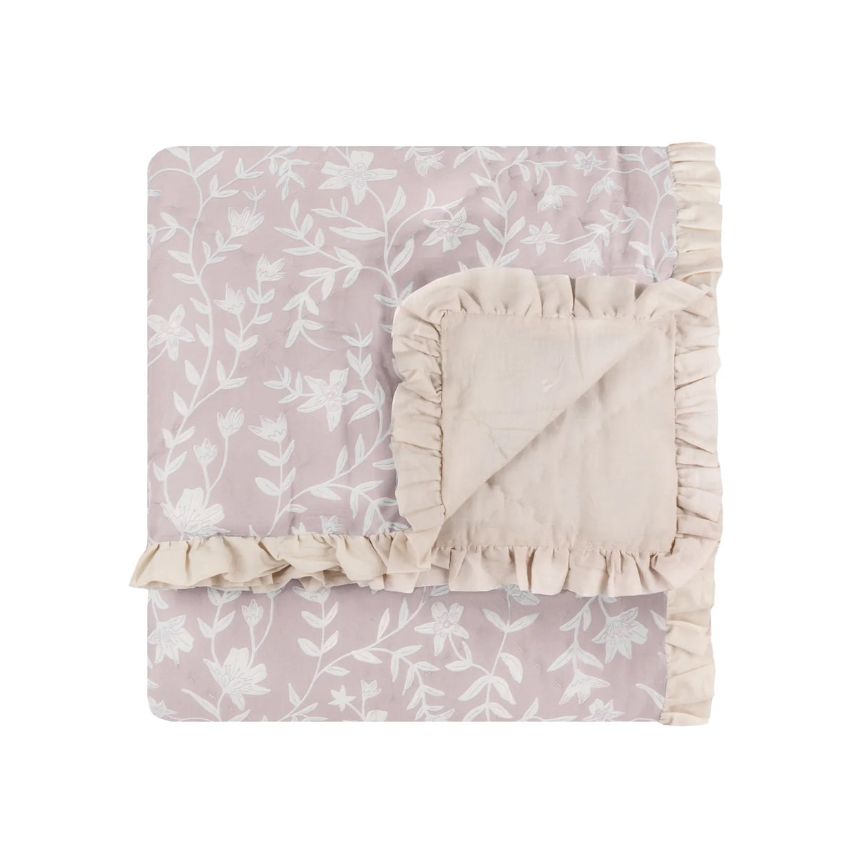 Nature Amelia Quilted Bedspread Blush - image 4