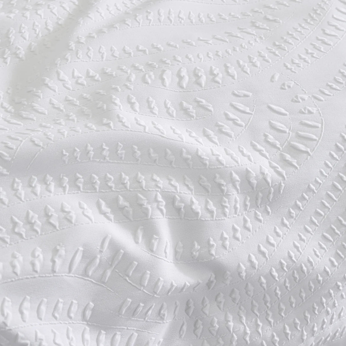 Nature Georgia Heat Pressed Duvet Cover Set White - image 4