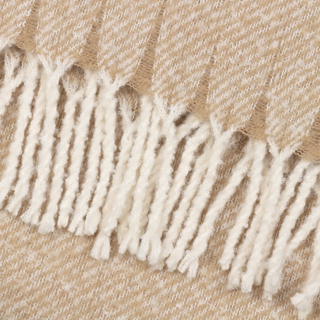 Nature Isla Woven Tasselled Throw Natural 130 x 180cm - image 4