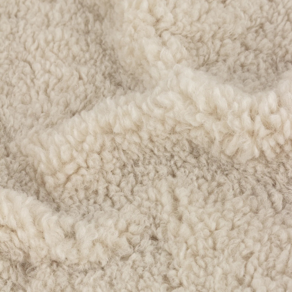 Olann Knitted Reversible Natural Velvet Fleece Throw Blanket 130cm x 180cm - additional product view 4