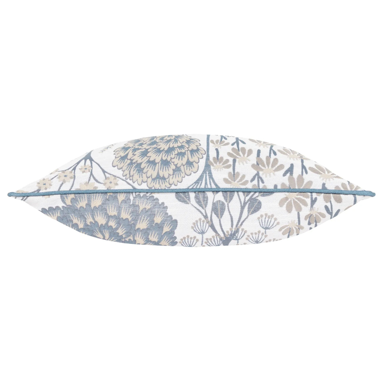 Ophelia Floral Jacquard Cushion Cover Wedgewood 50 x 50cm - image 3