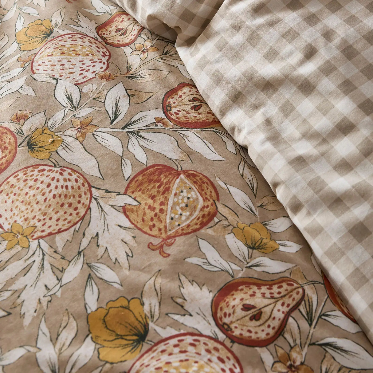Orchard Pears Natural Polycotton Duvet Cover Set - product image 3