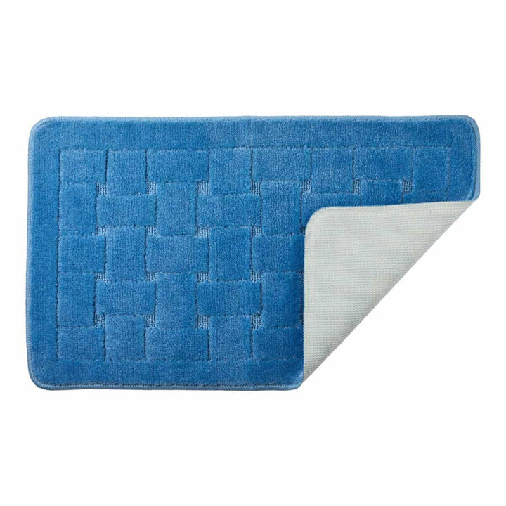 Orkney Bath Mat Blue 45x75cm - Ideal