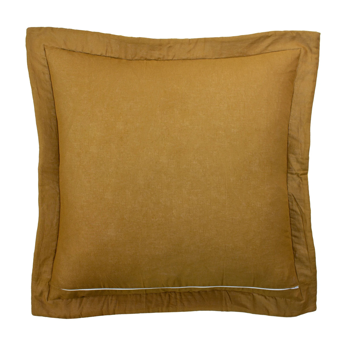 Palmeria 100% Cotton Velvet Gold Cushion Cover 60cm x 60cm - additional product view 2