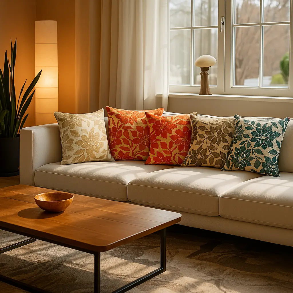 Peony Chenille Cushion Cover by Alan Symonds