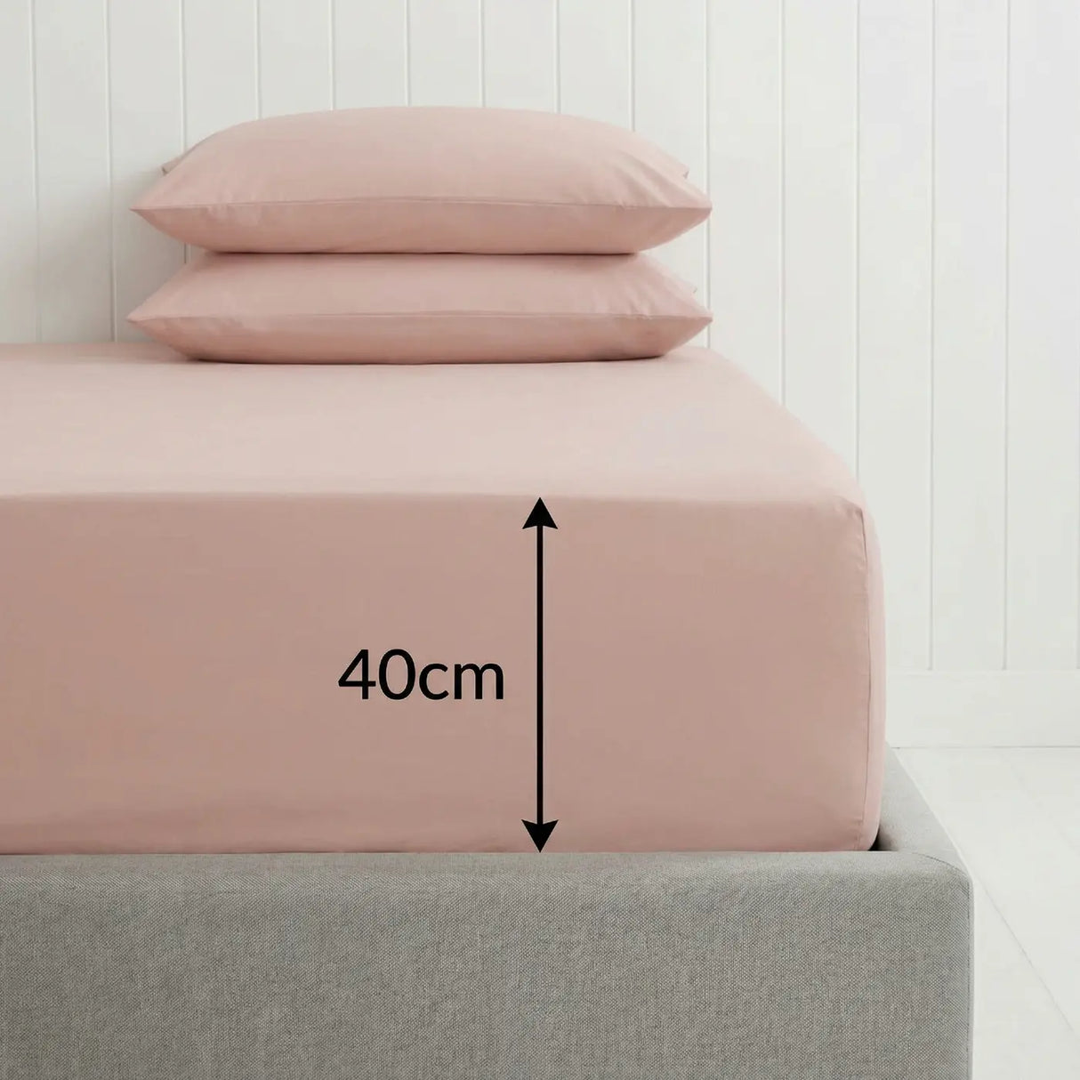 Percale 180 Thread Count Extra Deep Fitted Sheet 40cm Deep 7