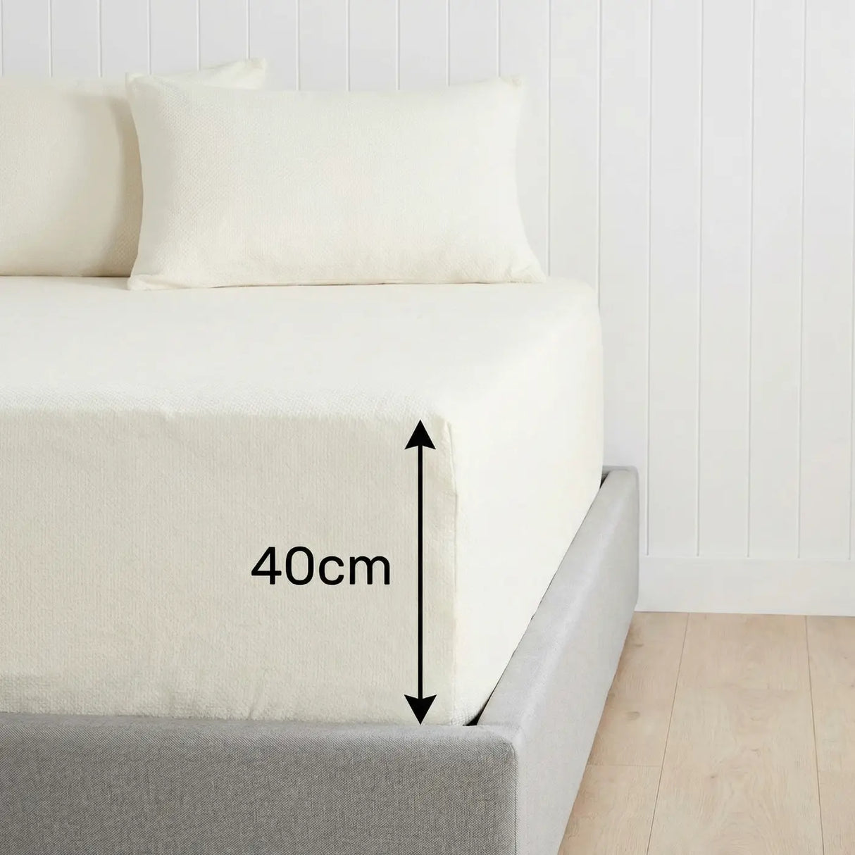 Percale 180 Thread Count Extra Deep Fitted Sheet 40cm Deep 15