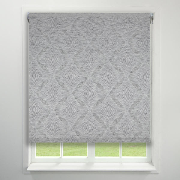 Persia Made to Measure Roller Blind (Dim Out) Silver - Ideal