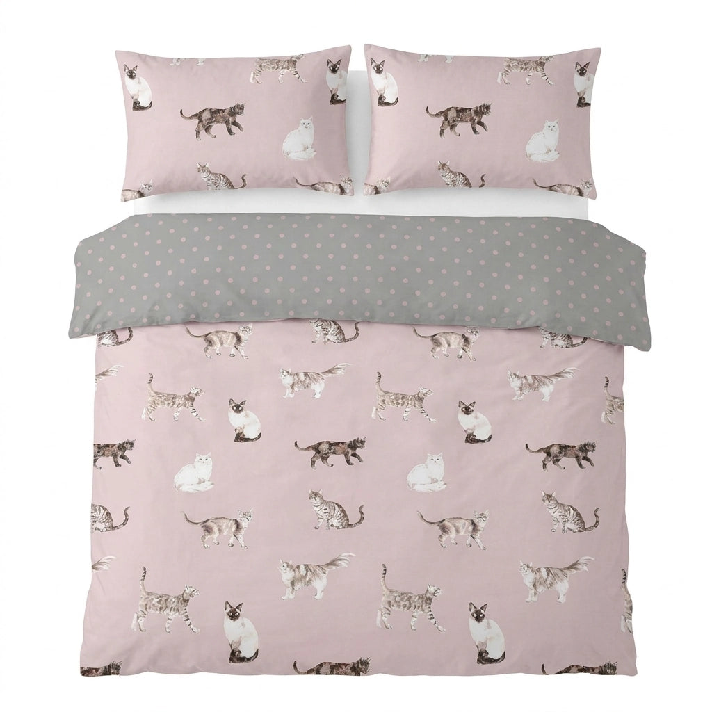 Cats Reversible Duvet Cover Set 2