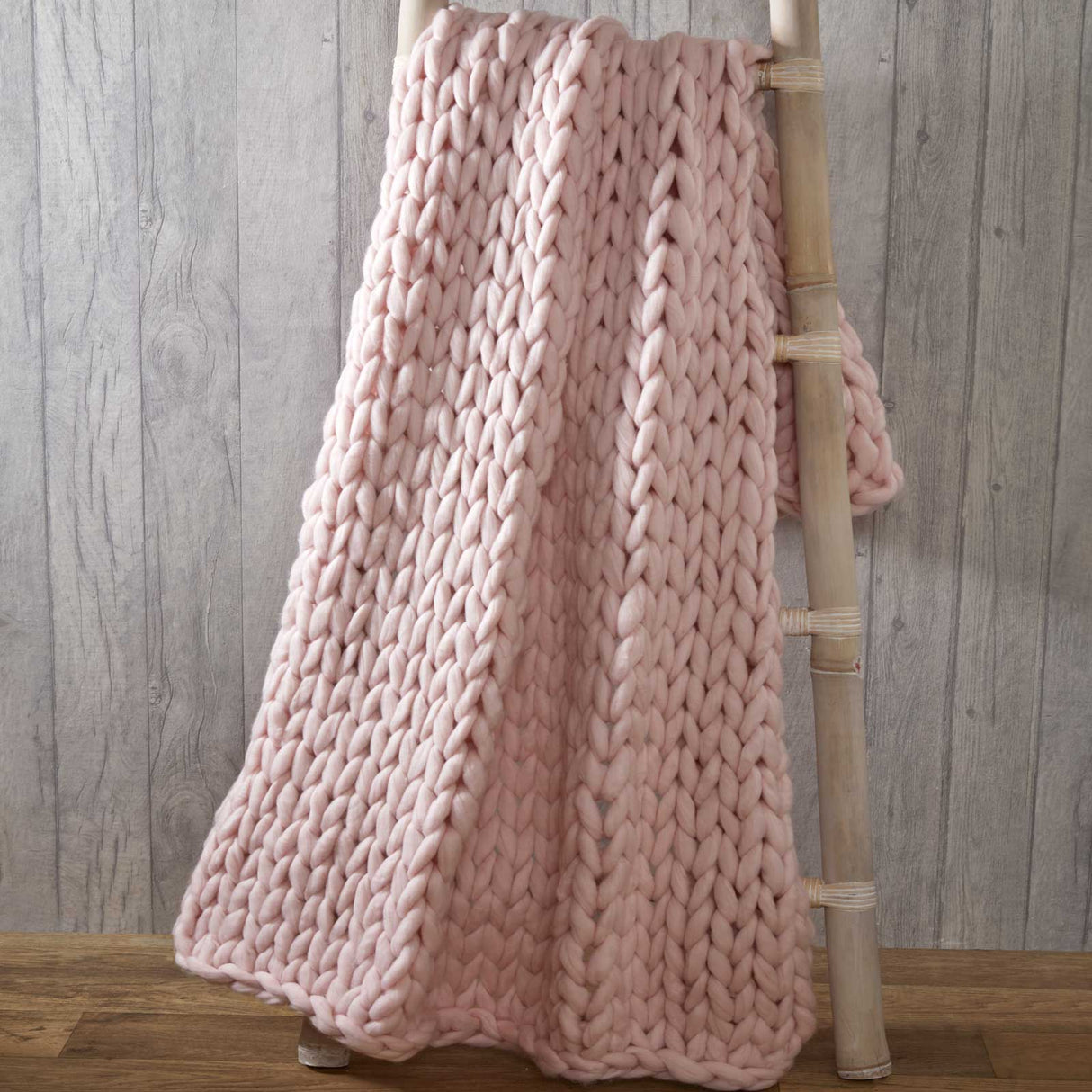 Cable Knit Throw Blanket 127cm x 152cm by Rapport Home