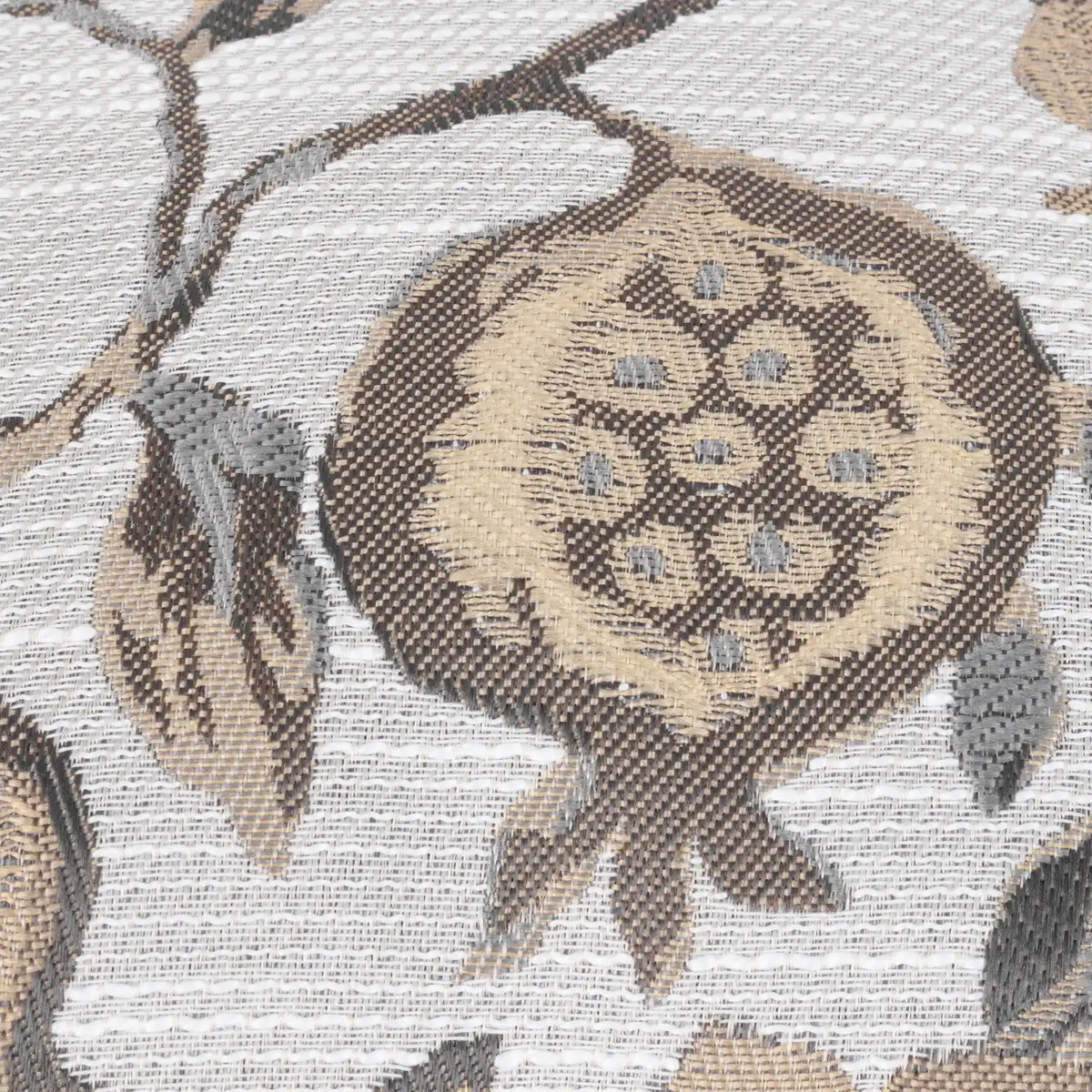 Pomegranate Jacquard Natural Cushion Cover 50cm x 50cm - additional product view 3