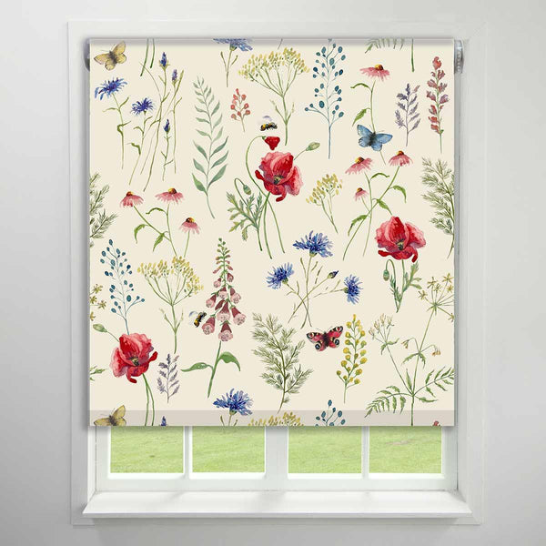 Poppy Made to Measure Roller Blind (Dim Out) Red - Ideal
