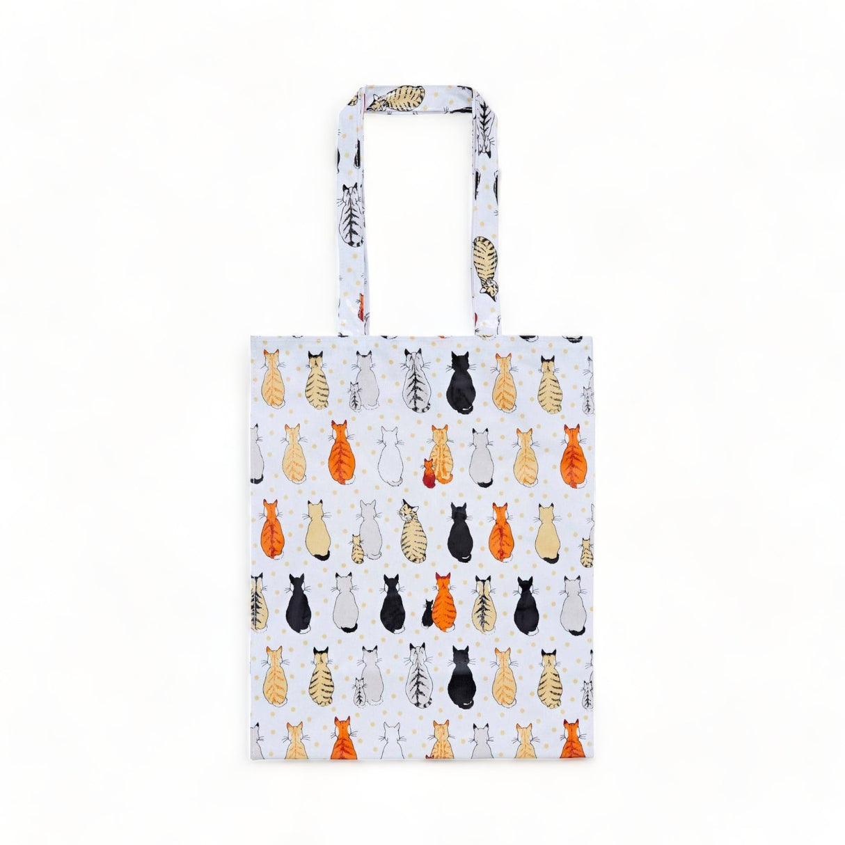 Cats in Waiting Medium PVC Tote Bag Totes & Shopping Bags Ulster Weavers