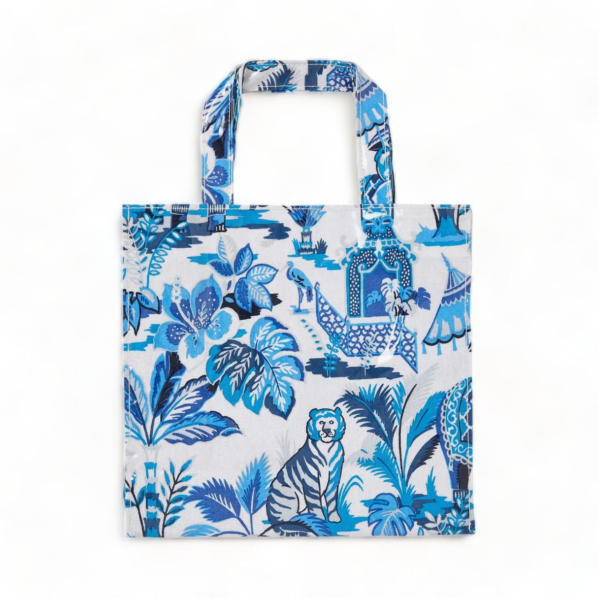 India Blue Small PVC Tote Bag Totes & Shopping Bags Ulster Weavers