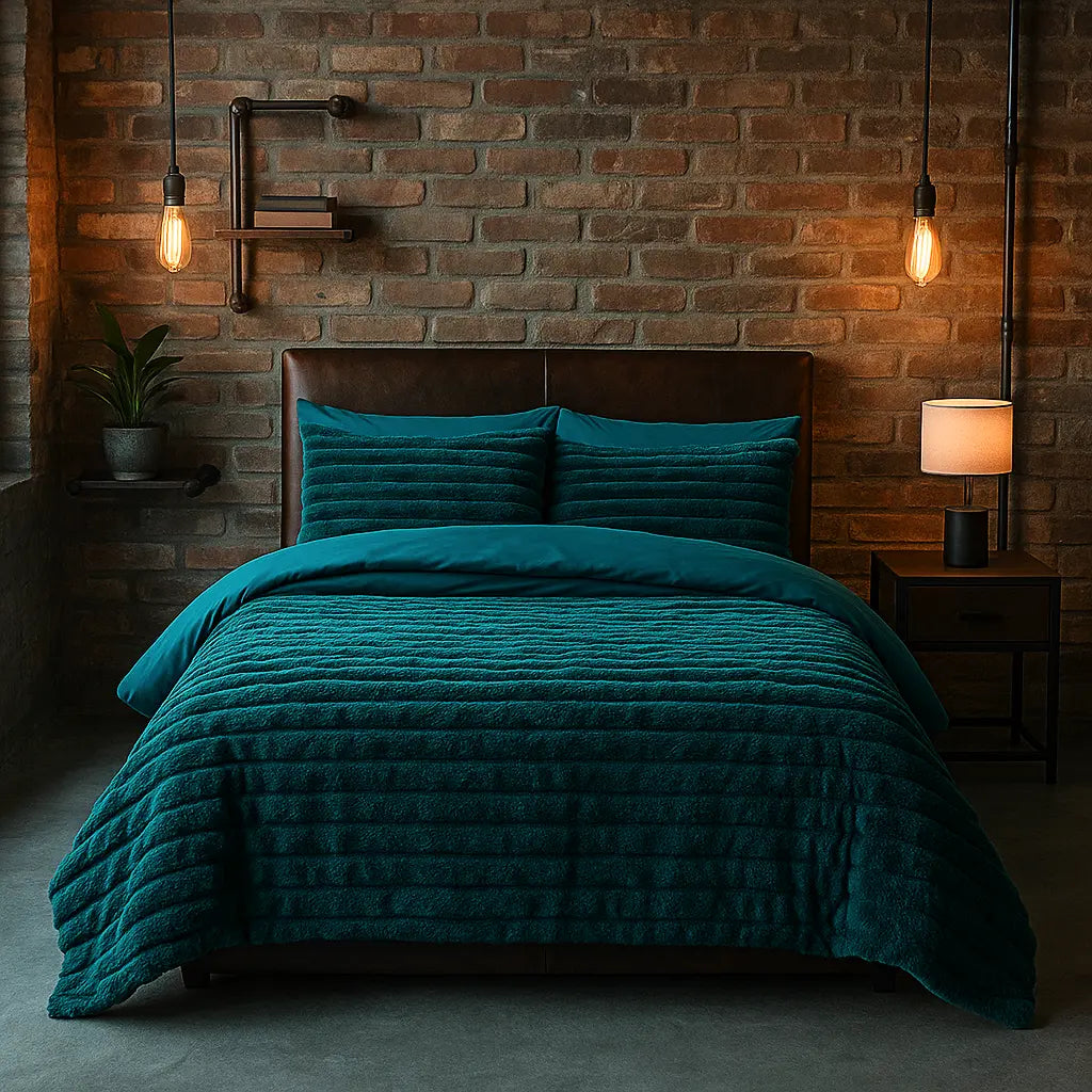 Rabbit Faux Fur Duvet Cover Set by Rapport Home