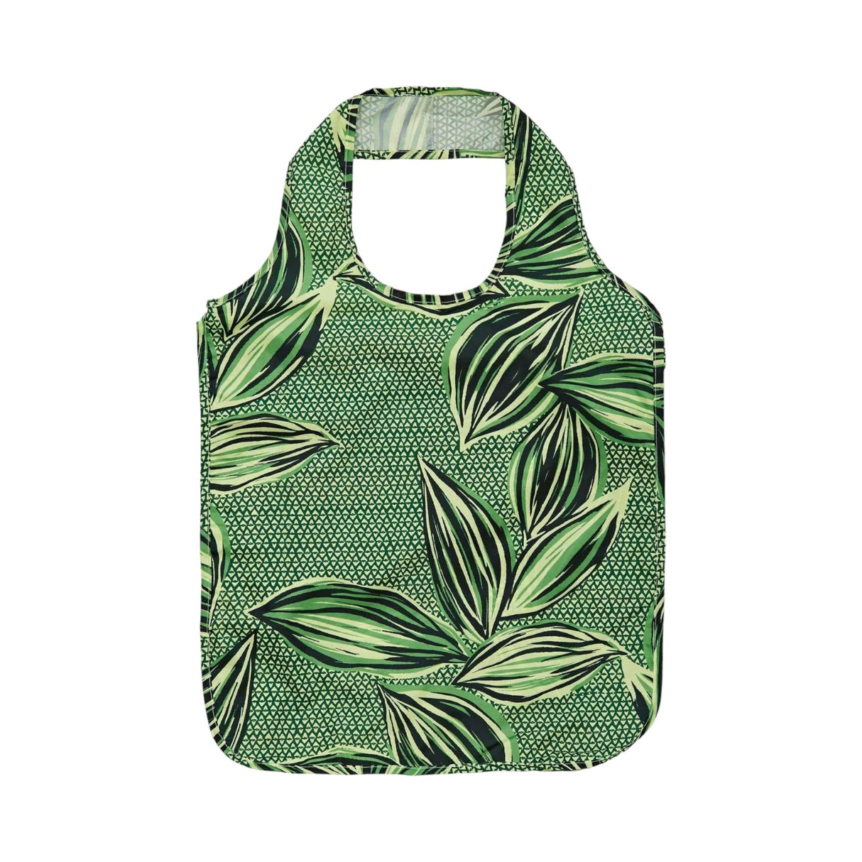 Geo Leaves Reusable Roll-Up Shopping Bag Totes & Shopping Bags Ulster Weavers