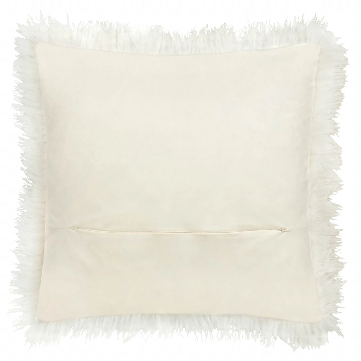 Rowan Faux Fur Cushion Cover Ecru 50 x 50cm - image 3