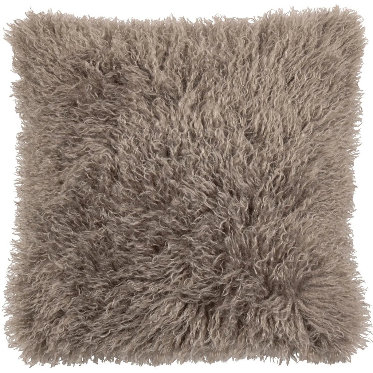 Rowan Faux Fur Cushion Cover Mocha 50 x 50cm - image 2