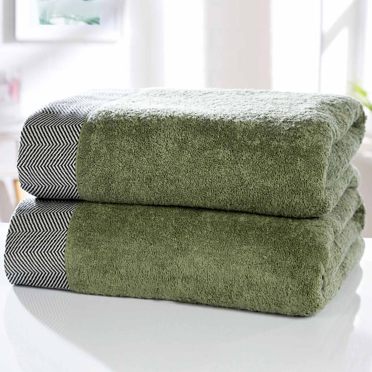 Tidal Bath Sheet 550gsm Towel Pair by Rapport Home