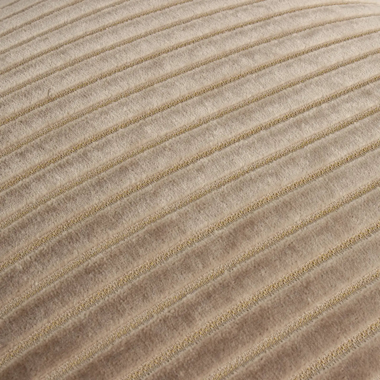 Savoy Stripe Velvet Cushion Cover Mink 50 x 50cm - image 5