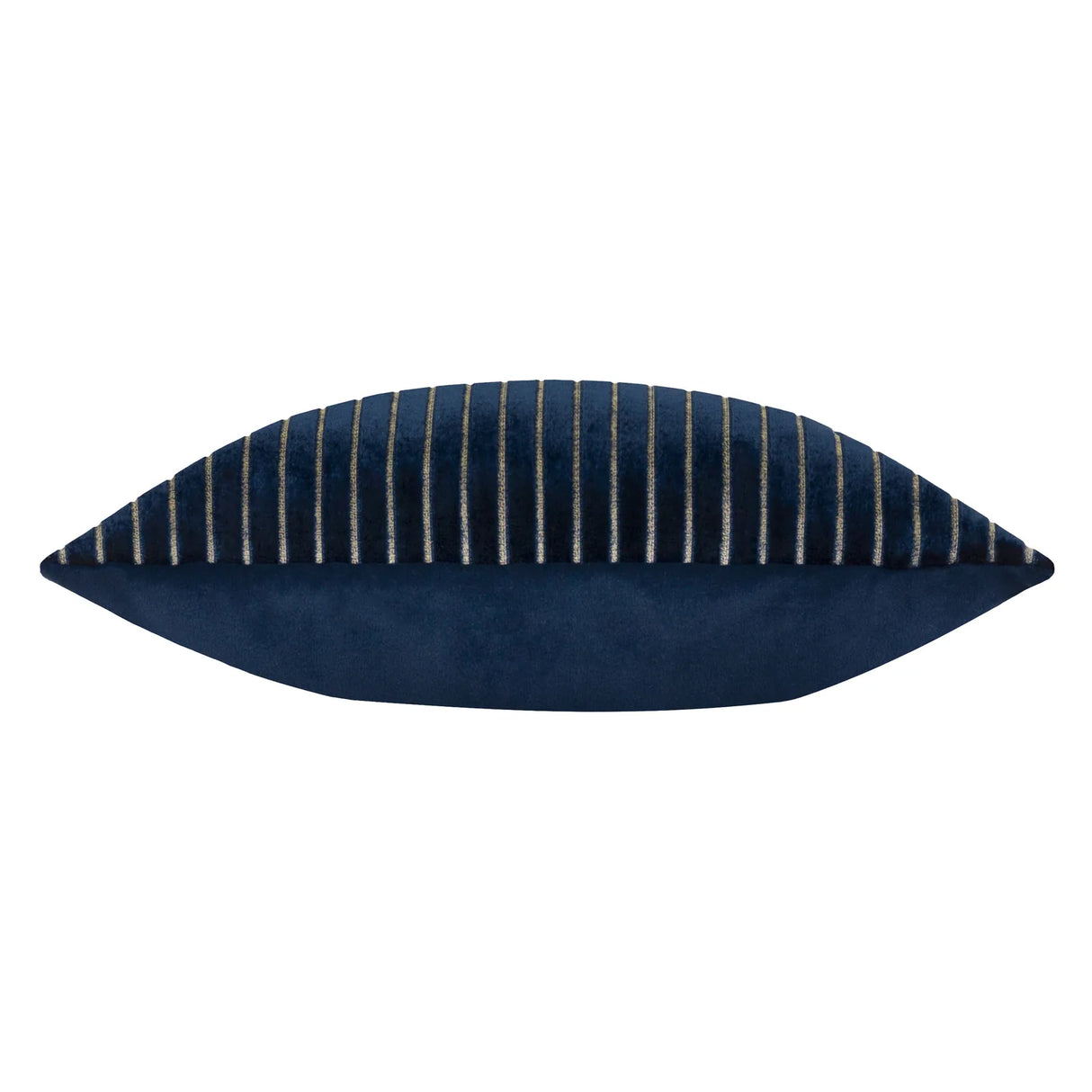 Savoy Stripe Velvet Cushion Cover Navy 50 x 50cm - image 4