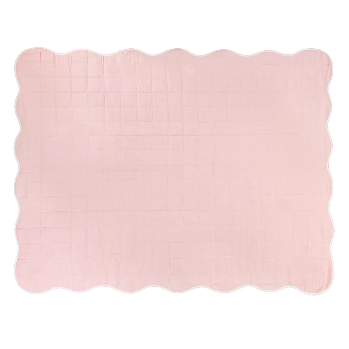 Scallop Quilted Bedspread Pink - image 4
