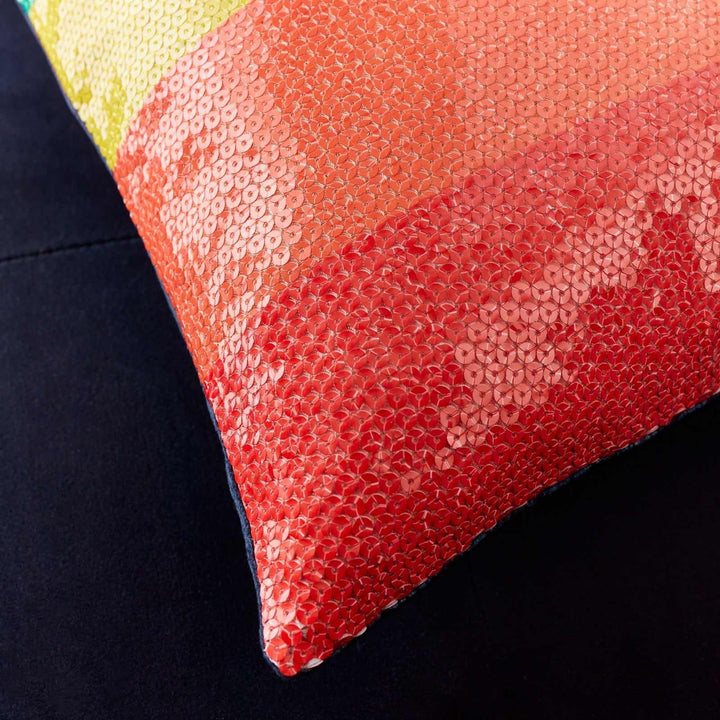 Sequin Rainbow Multicolour Cushion - Ideal