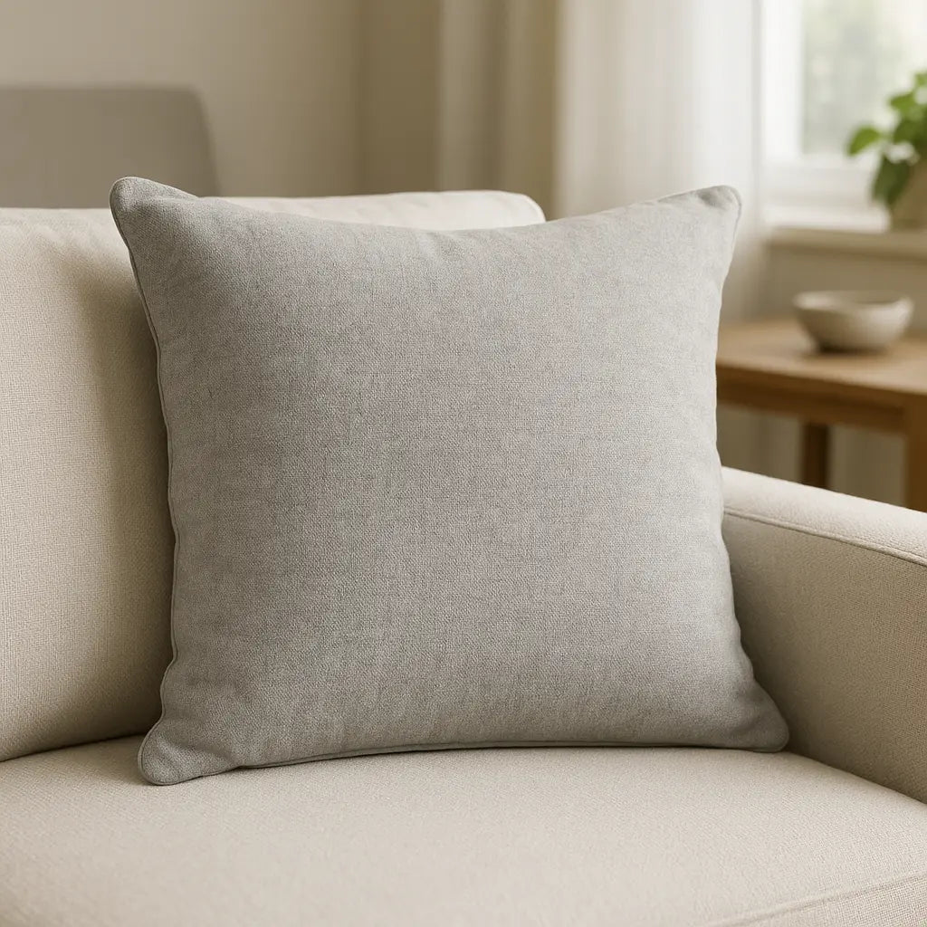 Sorbonne Cotton Cushion Cover 43cm x 43cm (17" x 17") - Silver