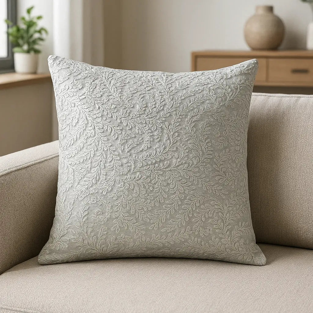 Ashdown Velvet Silver Cushion Cover 45cm x 45cm
