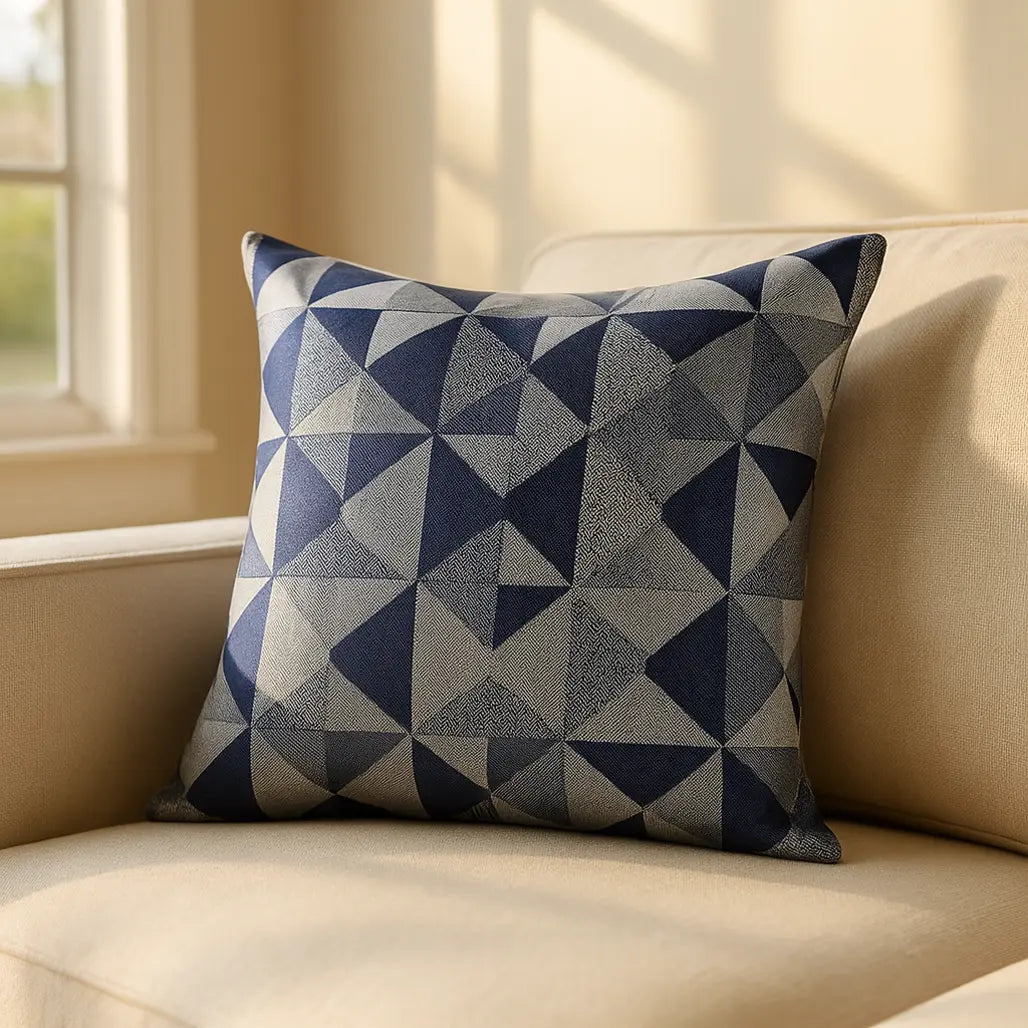 Skandi Navy Cushion Cover 45cm x 45cm & 22" x 22"