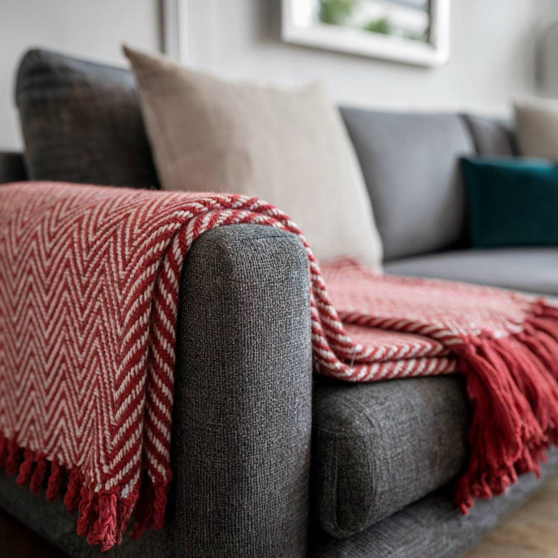 Skye 100% Cotton Throw Blanket 127 x 152cm