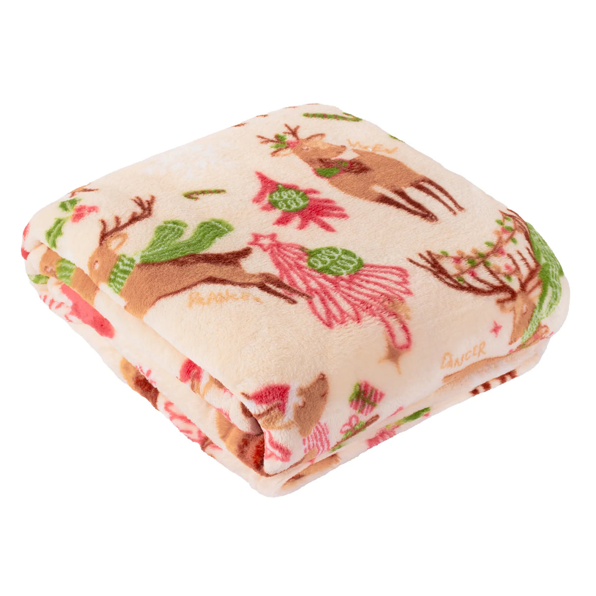 Sleigh Team Printed Fleece Throw Multicolour 130 x 150cm - image 2