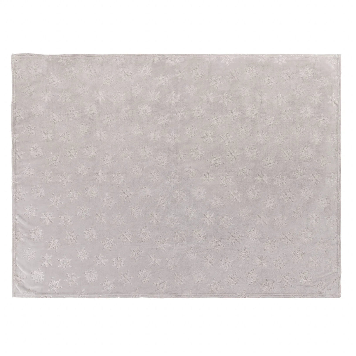 Snowflakes Soft Flannel Fleece Throw Grey 140 x 180cm - image 4