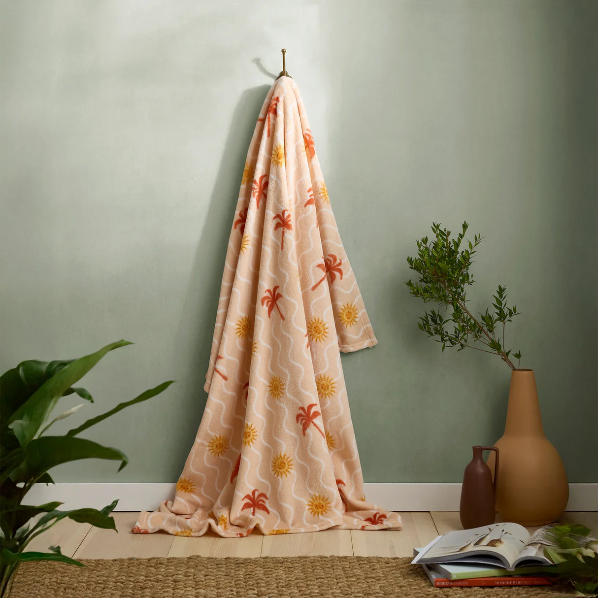 Fusion Soleil Mediterranean Print Recycled Polyester Throw 120cm x 150cm