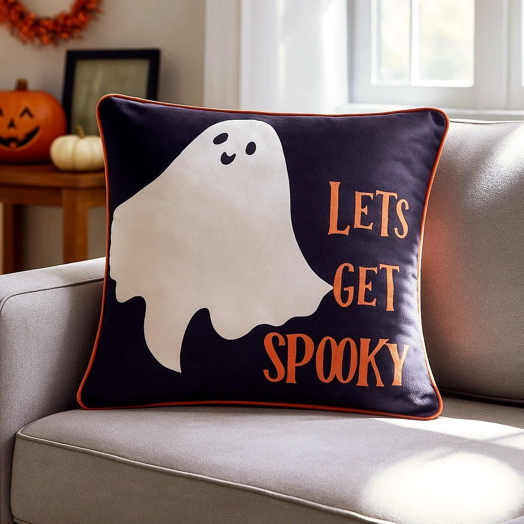 Bedlam Spooky Ghosts Halloween Cushion Cover