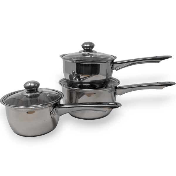 Stainless Steel 3 Piece Pan Set - Ideal