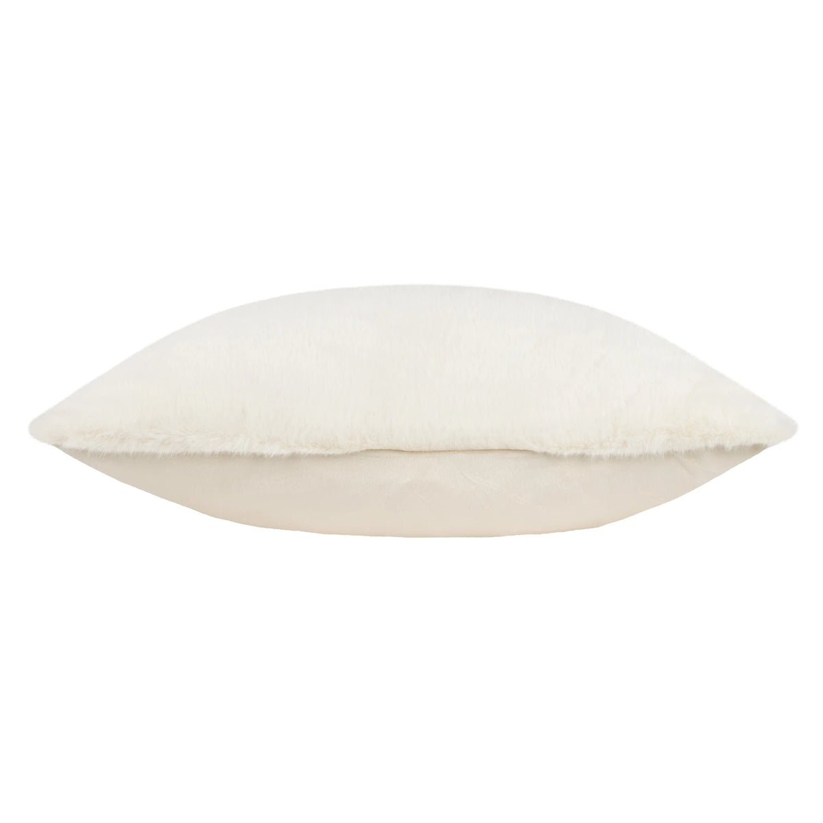 Stanza Faux Fur Velvet Ecru Cushion Cover 55cm x 55cm - additional product view 3