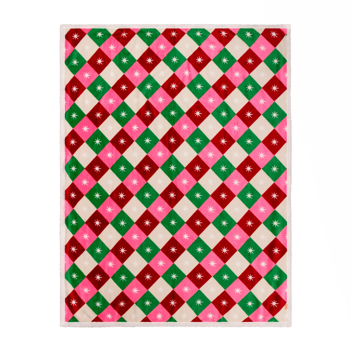Star Sherpa Fleece Throw Multicolour 140 x 180cm - image 3