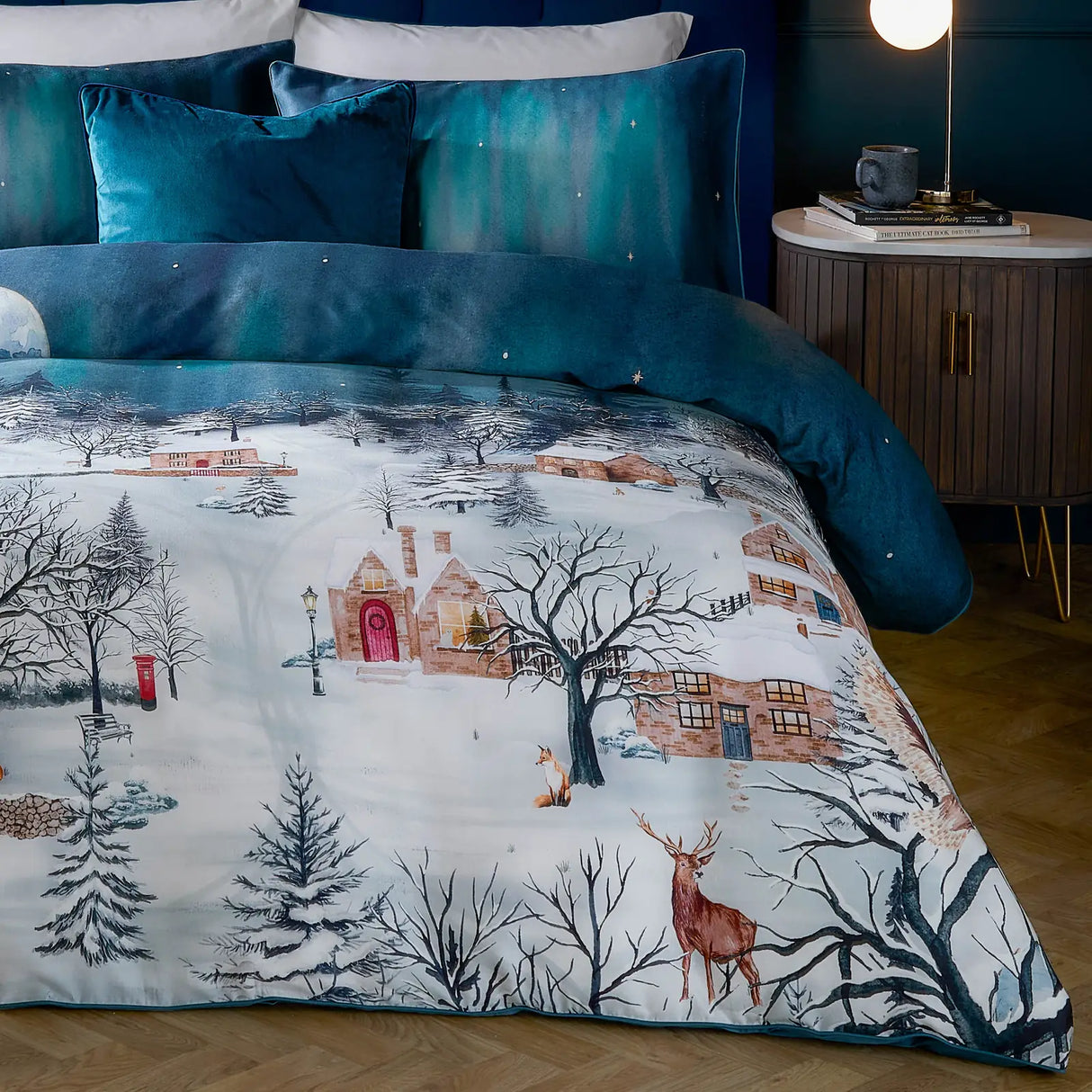 Starlight 100% Cotton Duvet Cover Set Midnight Blue - image 4