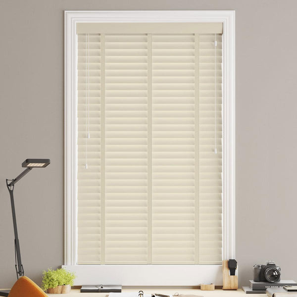 Sunwood Faux Wood Linara Fine Grain Made to Measure Venetian Blind with Tapes - Ideal
