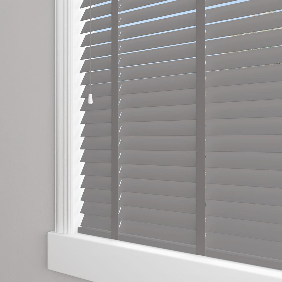 Sunwood Wood Ash Made to Measure Venetian Blind with Steel Tapes - Ideal
