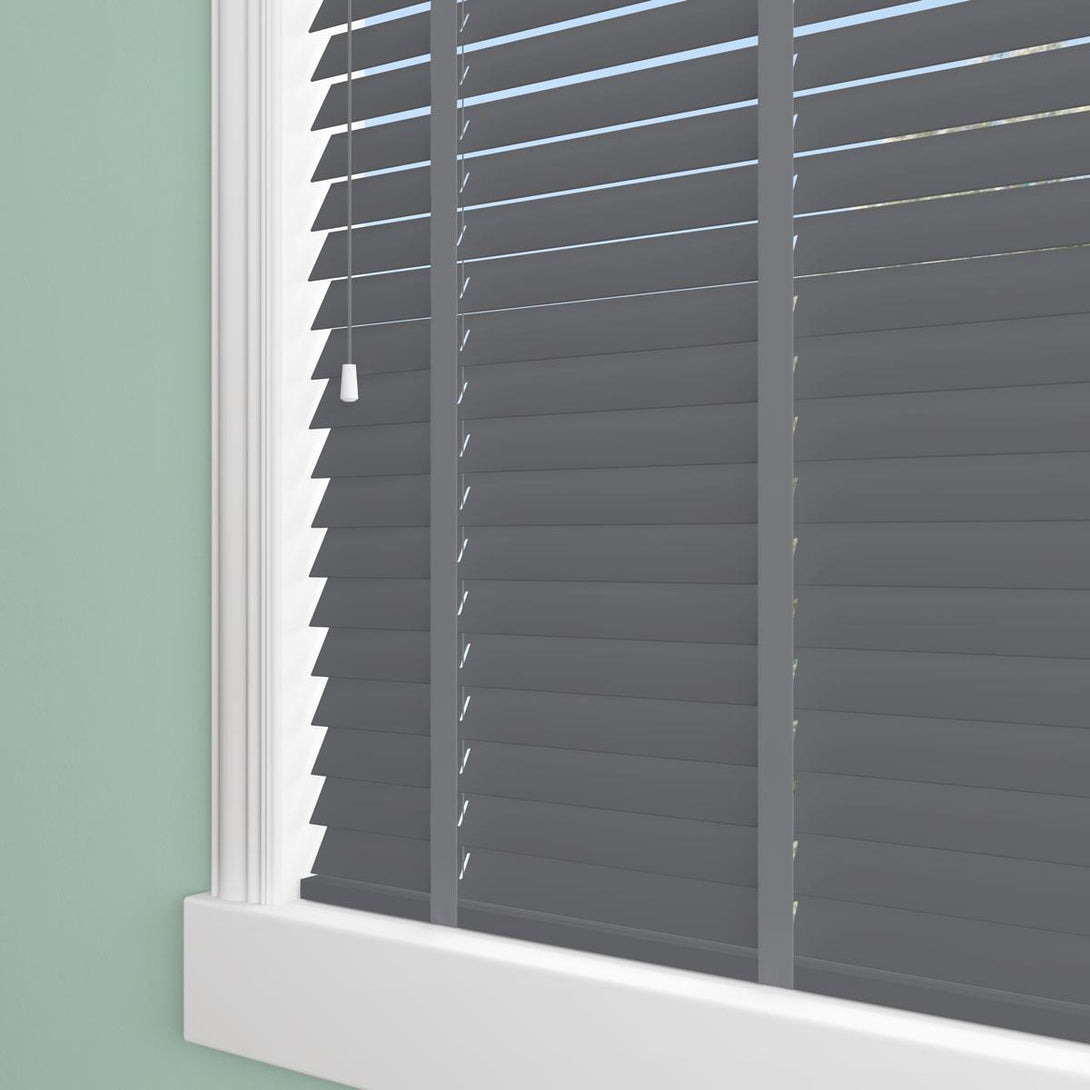 Sunwood Wood Khol Made to Measure Venetian Blind with Gallant Tapes - Ideal