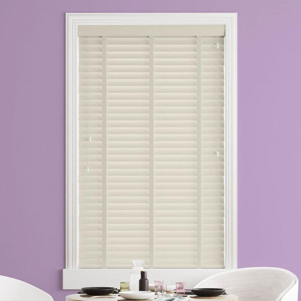 Sunwood Wood Mirren Made to Measure Venetian Blind with Vanilla Tapes - Ideal