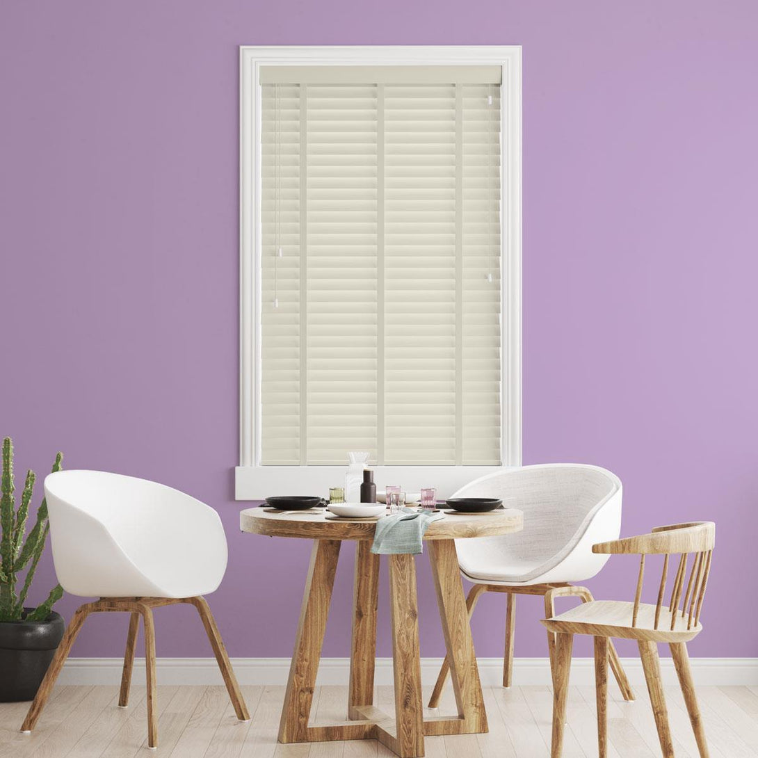 Sunwood Wood Mirren Made to Measure Venetian Blind with Vanilla Tapes - Ideal
