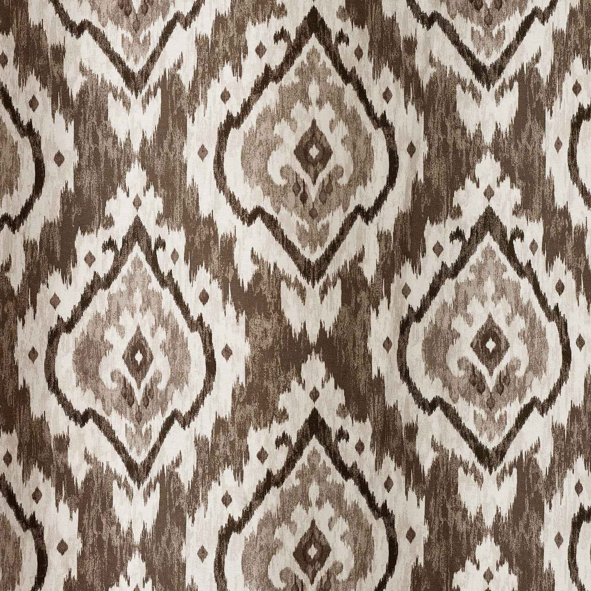 Pineapple Elephant Suri Geo 46x54 Inch Lined Eyelet Curtains Two Panels Natural