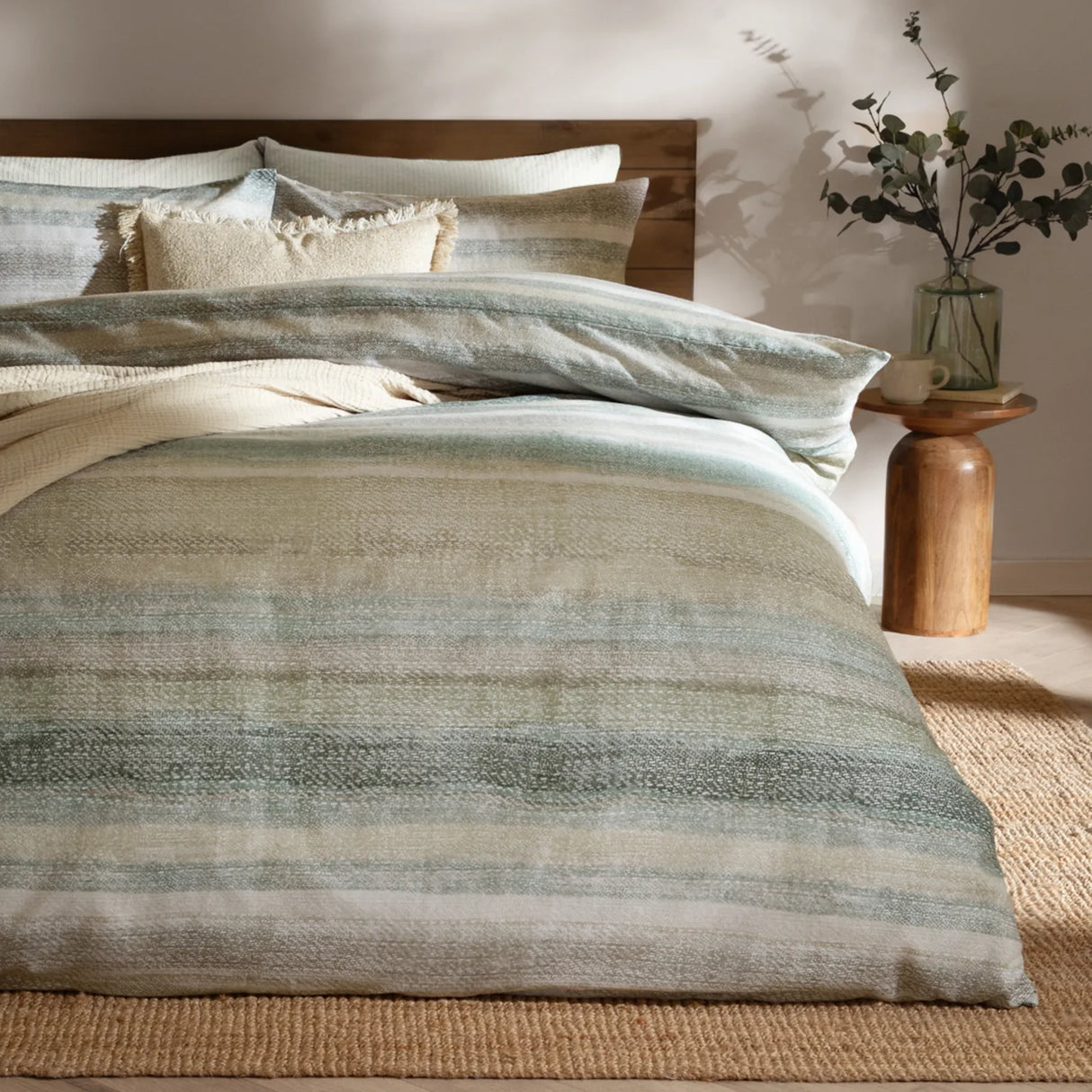 Swift Brushed Cotton Duvet Cover Set Eucalyptus - image 3