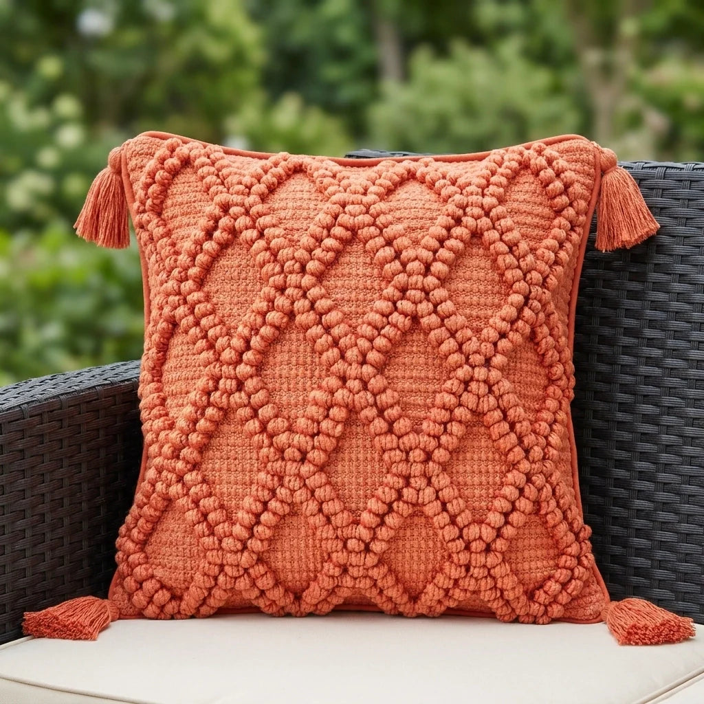 Alda Outdoor Cushion Cover 43x43cm 17x17" - Terracotta